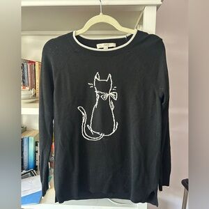 Loft Kitten Bow Long Sleeve Sweater